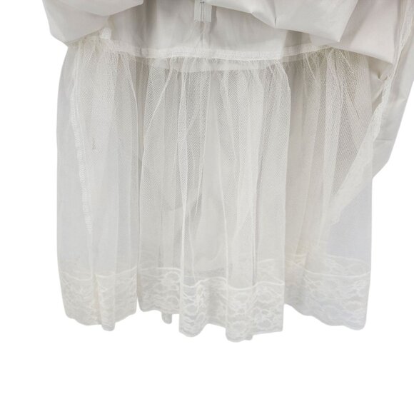 Vintage Jessica McClintock Girls 10 Dress White Lace Flower Girl First Communion - Picture 7 of 14